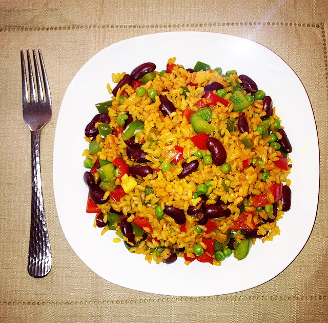 Yellow Rice And Beans A Dietitians Kitchen